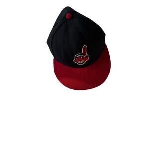 New Era MLB Cleveland Indians "OFFICIAL ON-FIELD CAP" Size 7 and 1/8